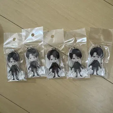 리바이 아크릴 키링 5개 세트