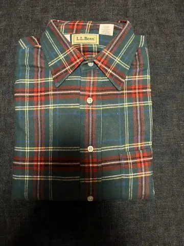 90s llbean 체크 플란넬 셔츠 M 데드