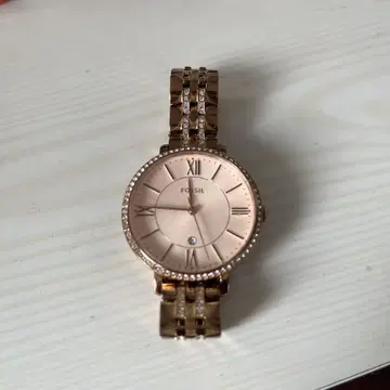 FOSSIL 로즈 골드 아날로그 손목시계