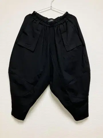 melange 블랙 캐주얼 팬츠