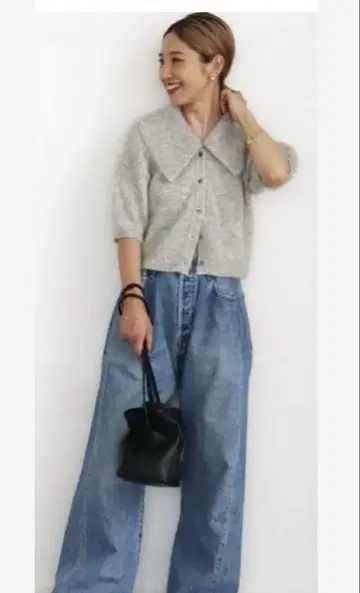 plage Remake 턱 버튼 Denim 34