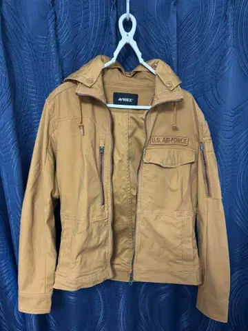 AVIREX 밀리터리 자켓 카멜 M 사이즈