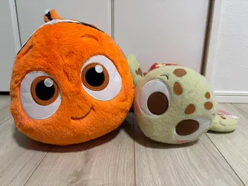 거의 미사용 파인딩 니모 스쿼트 봉제 인형 세트 디즈니