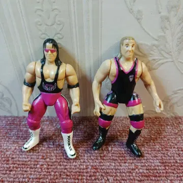 WWF 오웬 하트, 브렛 하트 미니 피규어 2체 세트