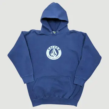 90s VOLCOM 페이드 네이비 후드 맨투맨 M 사이즈
