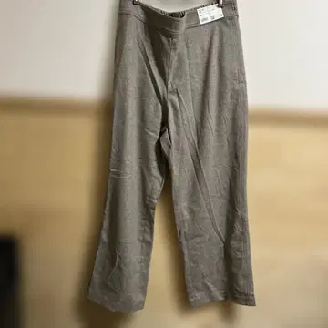 3XL 베이지 브러쉬드 저지 팬츠 긴 길이