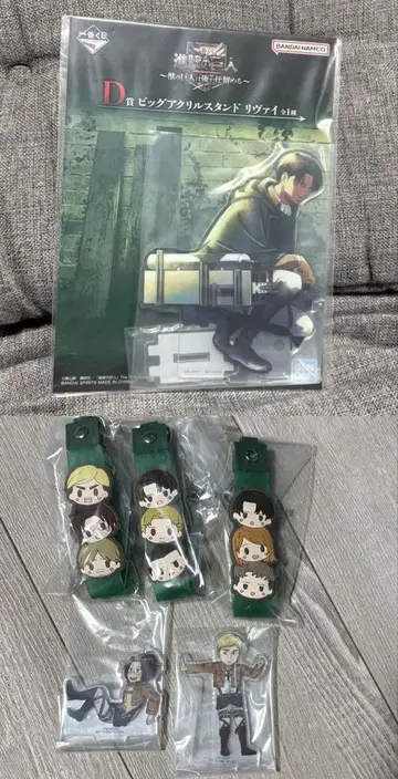 진격의 거인 제일복권 D상 리바이 빅 아크릴 스탠드 외 세트