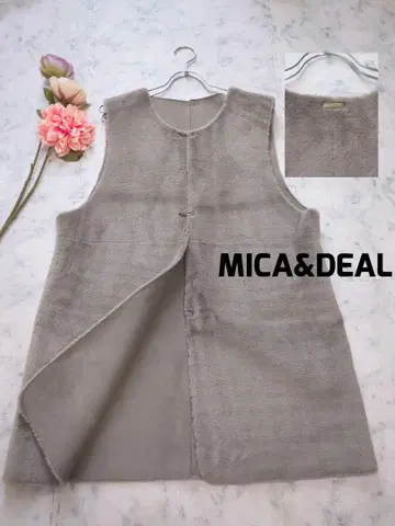 MICA&DEAL 리버서블 퍼 베스트 마이카앤딜