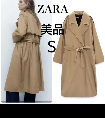 새상품급 ZARA 자라 오버 사이즈 트렌치 코트 롱 S