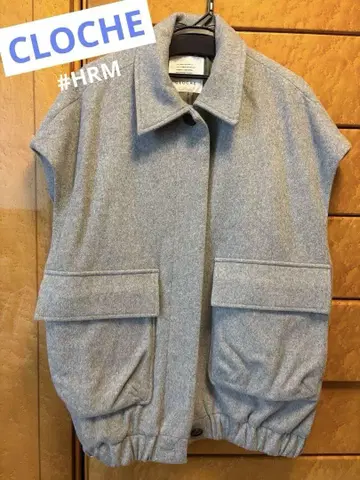 CLOCHE 오버 사이즈 블루종 베스트 HRM 고베