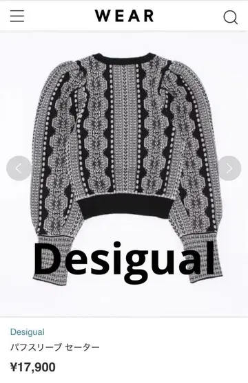 Desigual 데시구알 모티브 니트