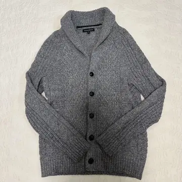 BANANA REPUBLIC 그레이 케이블 니트 가디건 M