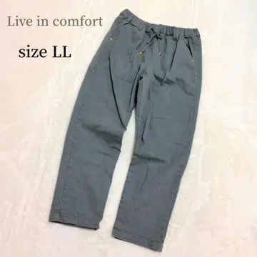 그레이 워크 팬츠 카고 팬츠 LL 빅 사이즈 루즈 실루엣
