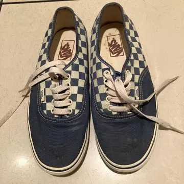 Vans 체커 패턴 스니커즈 네이비