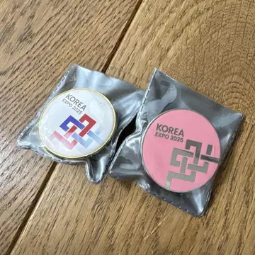 만국박람회 Korea Expo 2025 핀 배지 한국