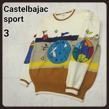 구제 레트로 니트 3 까스텔바작 CASTELBAJAC