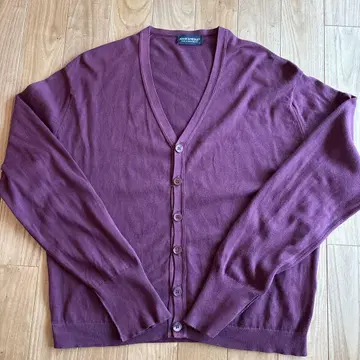 JOHN SMEDLEY 씨 아일랜드 코튼 V넥 가디건