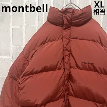 montbell 몽벨 다운 자켓 두툼한 자수 로고 코트 90s