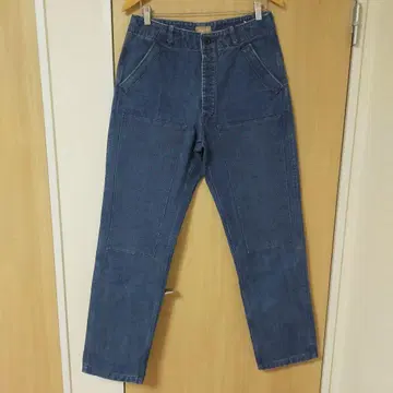 스티븐슨 오버롤 더블니 데님 팬츠 덕지 자수