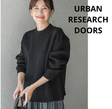 URBAN RESEARCH DOORS 폴리에스테르 하이넥 KNIT