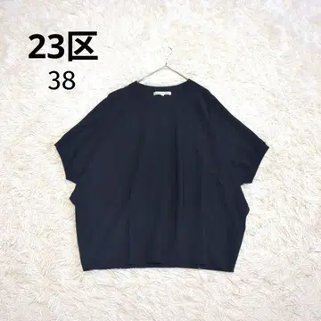 컨디션 최상 23구 돌먼 슬리브 니트 반팔 38 블랙