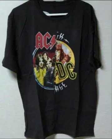 AC/DC 락 티셔츠 밴드 티셔츠 초레어