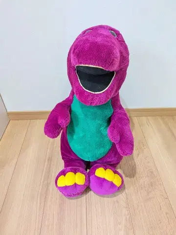 바니 공룡 봉제 인형 특대형 약 전체 길이 60cm