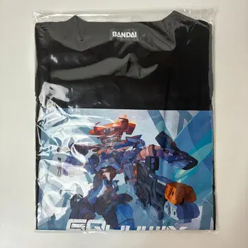 건담 GQuuuuuuX T셔츠 L 블랙 극장 한정판 BANDAI