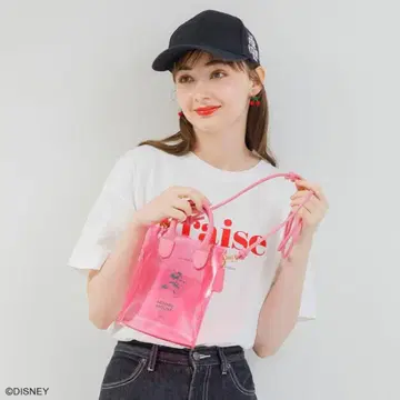 새상품급! ACCOMMODE 디즈니 콜라보 숄더백 핑크 미니