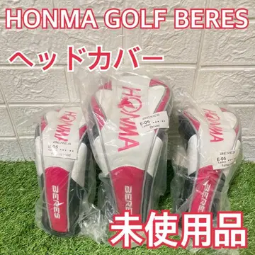 [미사용품] 미사용품 골프헤드커버 혼마골프 베레스 3개 세트 핑크