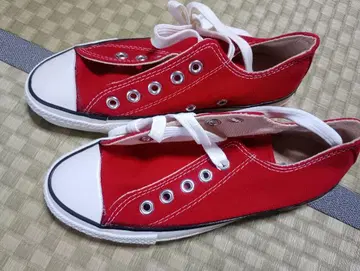 80년대 CONVERSE ALL STAR 레드 스니커즈 22.0cm