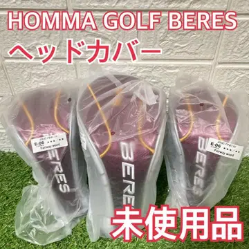 [미사용품] 골프헤드커버 혼마 베레스 3개 세트 핑크