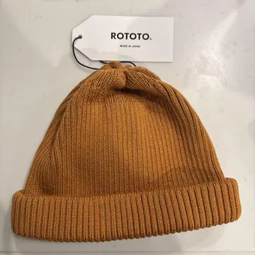 ROTOTO 코튼 롤업 비니 D.YELLOW