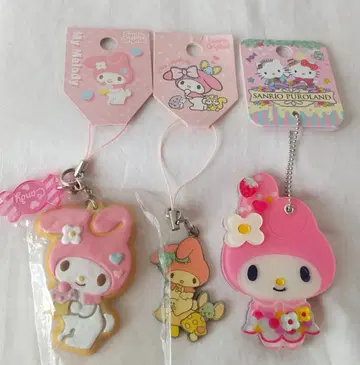 마이멜로디 스트랩 키링 슬라이드 거울 쿠키 퓨로랜드