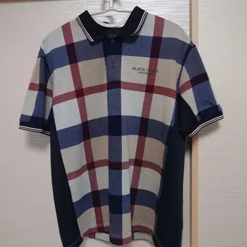 BLACK LABEL CRESTBRIDGE 체크 무늬 피케 셔츠