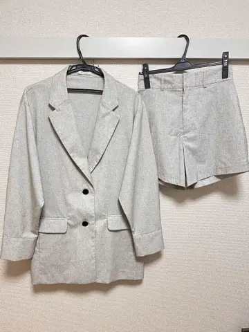 [ JEANASIS ] 셋업 린넨 테일러드 자켓/숏팬츠