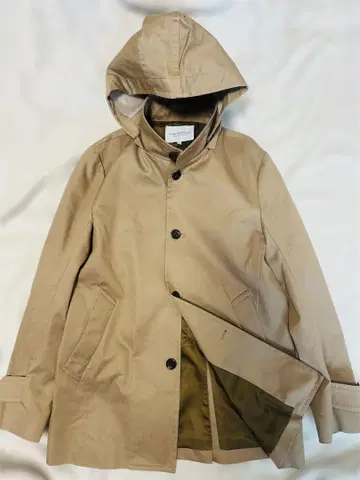 새상품급 UNITED ARROWS 스텐카라 코트 트렌치코트 아이보리