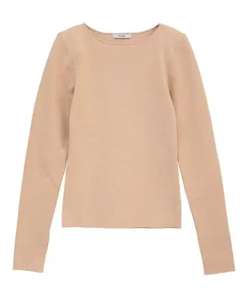 CLANE 클라네 SHOULDER PADS KNIT TOPS 베이지