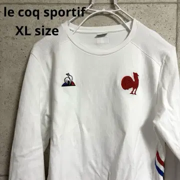 르 꼬끄 프랑스 대표 자수 맨투맨 화이트 XL