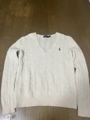 최종 가격! 랄프 로렌 캐시미어 울 스웨터 M 여성용