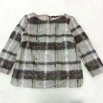 로트레아몽 체크 무늬 샤기 티셔츠 38