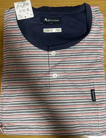아쿠아 스큐텀 Aquascutum 일본제 반팔 파자마 3L 보더
