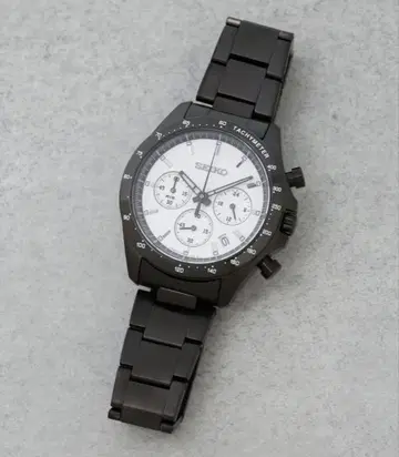 Seiko 크로노그래프 손목시계 블랙 나노 유니버스 컨디션 최상