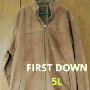[ FIRST DOWN ] 블루종 스웨이드 느낌 브라운 5L 빅 사이즈
