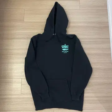 PIKE STREET MARKET 후드티 물고기 로고 블랙 XL