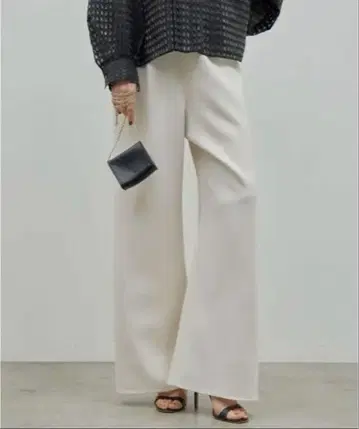 GALLARDAGALANTE 드로스트 팬츠 아이보리 0