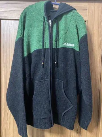 XLARGE ZIP UP HOODED KNIT