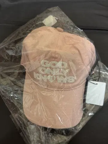 GOD ONLY KNOWS 로고캡 LOGO CAP 핑크