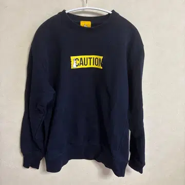 FR2 CAUTION 박스 로고 맨투맨 트레이닝복