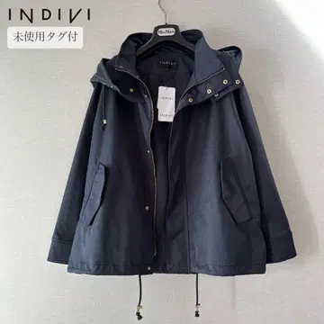 택 포함 새상품 인디비 INDIVI 숏코트 마운틴 파카 13